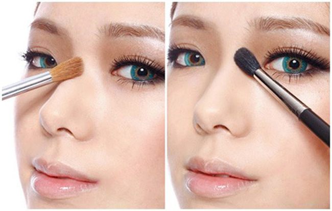 trang điểm khắc phục đầu mũi tròn