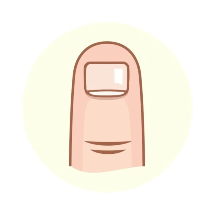 Móng tay hình vuông nhỏ