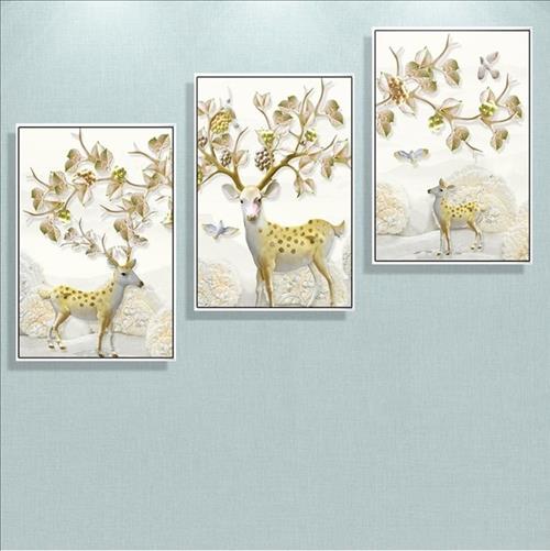 Tranh treo hình hươu