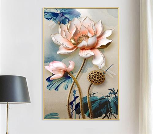 tranh treo tường hình hoa sen