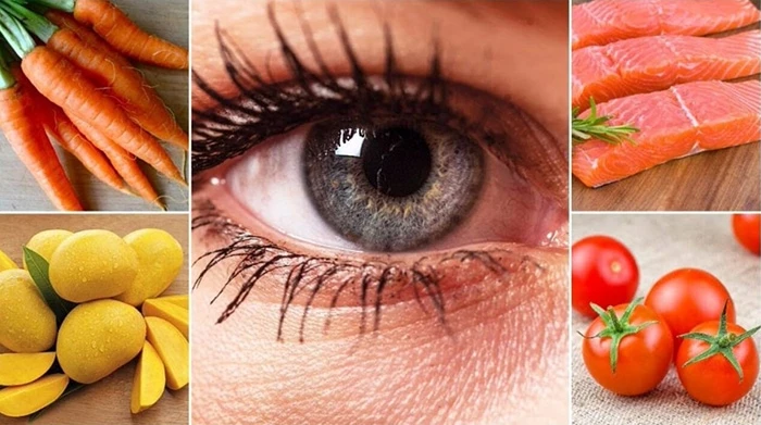 Vitamin A giúp tăng cường sức khỏe đôi mắt.